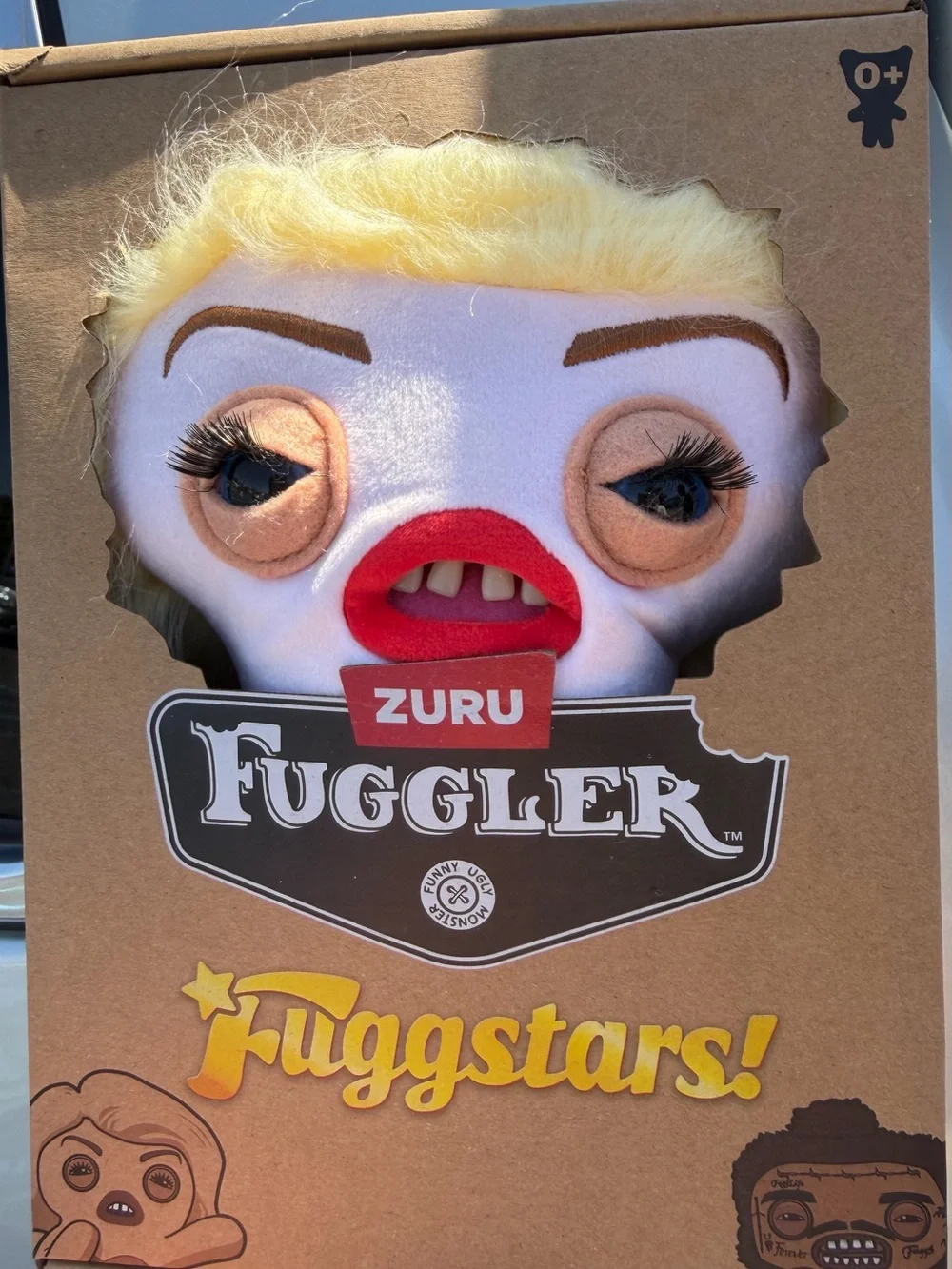 ZURU Fuggler Blonde Monkey Plush Stuffed Animal Boxed